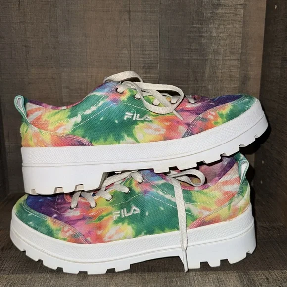 Fila Women's Multicolor Tie-Dye Sneakers - Picture 7 of 10